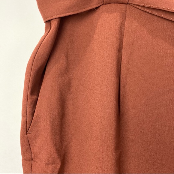 H&M burnt orange high waisted pants NWT - Picture 3 of 6